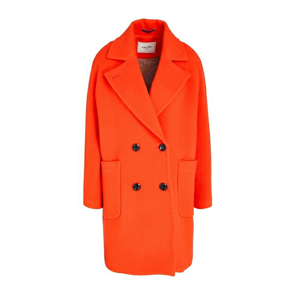 【貨物輸送無料】 構成成分  レディース 上衣＆上衣 アウター Coats Orange