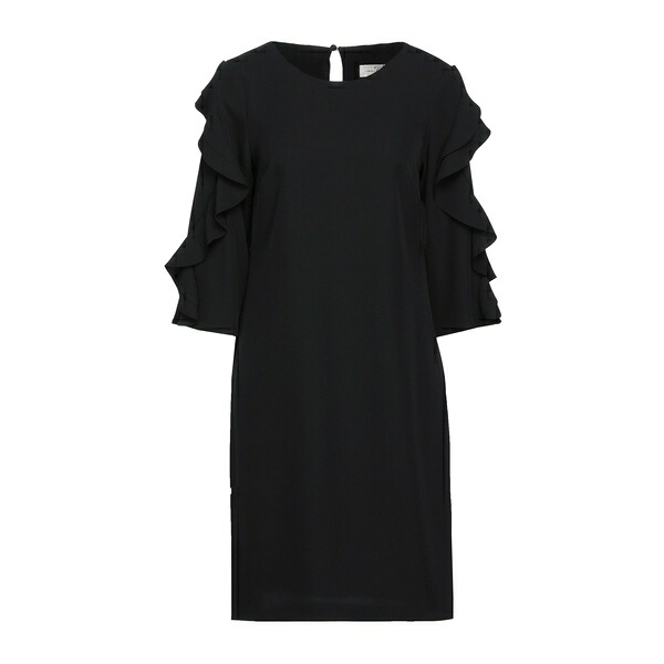【送料無料】 コルテ デイ ゴンザガ レディース ワンピース トップス Mini dresses Black|asty