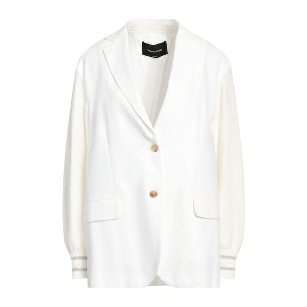 【貨物輸送無料】 ファビアナ フィリッピ レディース 上衣＆上衣 アウター Blazers White