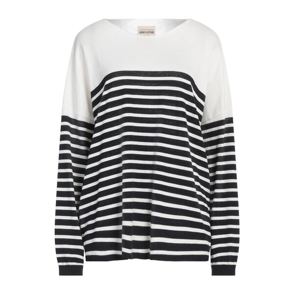 【貨物輸送無料】 セミクチュール レディース 編み物\u0026スウェーター アウター Sweaters Blue