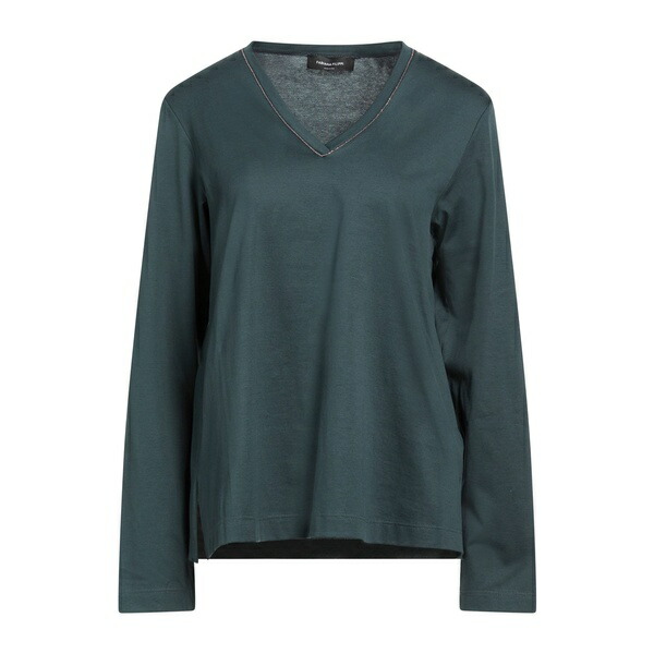 【送料無料】 ファビアナ フィリッピ レディース Tシャツ トップス T-shirts Blue｜asty