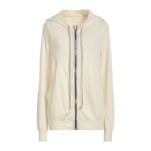 【貨物輸送無料】 リックオウエンス レディース 編み物\u0026スウェーター アウター Cardigans White