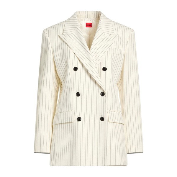 【送料無料】 ヒューゴボス レディース ジャケット＆ブルゾン アウター Blazers White｜asty
