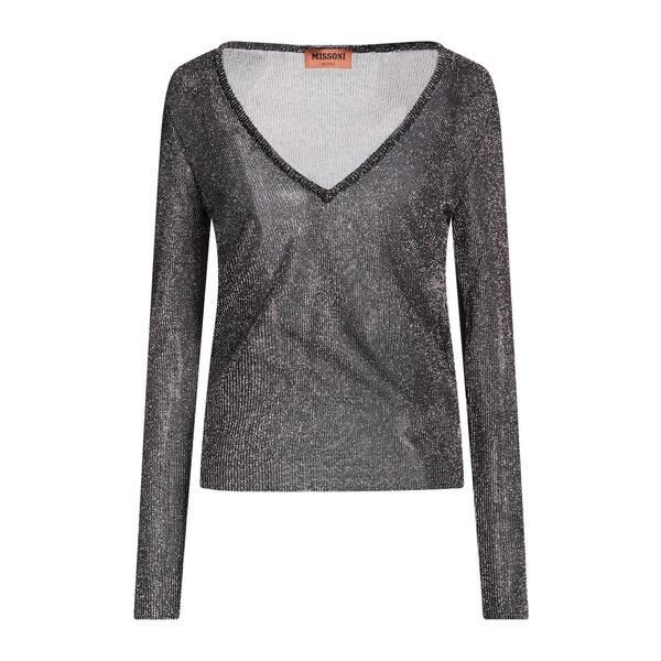 【貨物輸送無料】 ミッソーニ レディース 編み物\u0026プルオーバー アウター Sweaters Black