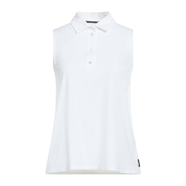 【貨物輸送無料】 アールアールディ レディース プルオーバー トップス Polo shirts White