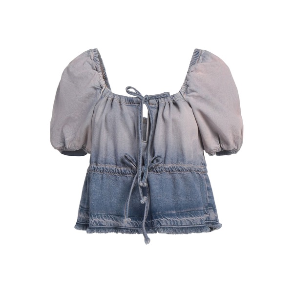 【貨物輸送無料】 ガニー レディース ティーシャツ トップス Tops Blue
