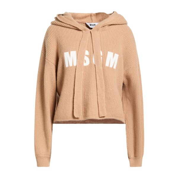 【貨物輸送無料】 エムエスジイエム レディース 編み物\u0026スウェーター アウター Sweaters Beige
