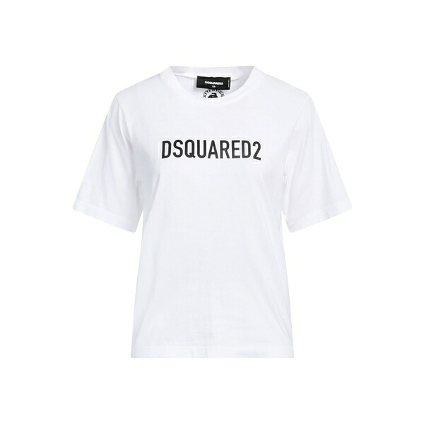 【貨物輸送無料】 ディースクエアード レディース プルオーバー トップス T-shirts White