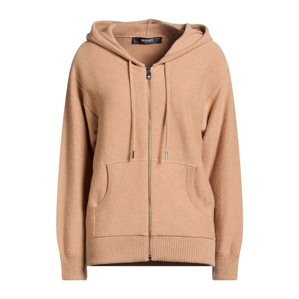 【貨物輸送無料】 ヴェルサーチ レディース ジレー アウター Cardigans Beige