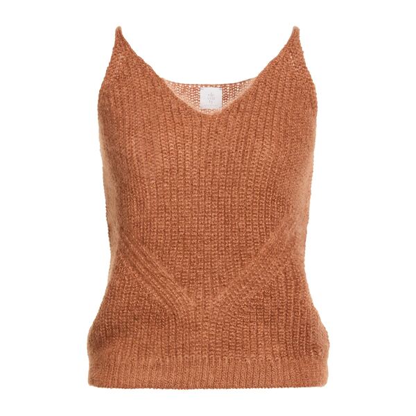【送料無料】 イレブンティ レディース Tシャツ トップス Tops Brown|asty