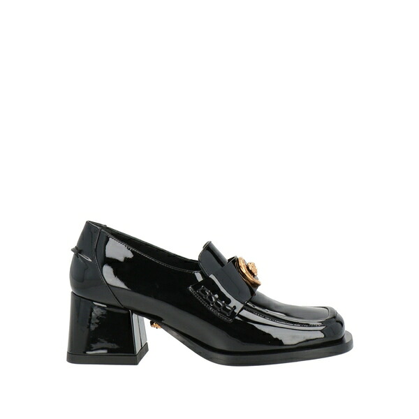 【貨物輸送無料】 ヴェルサーチ レディース スリッポン・ローファー シューズ Loafers Black