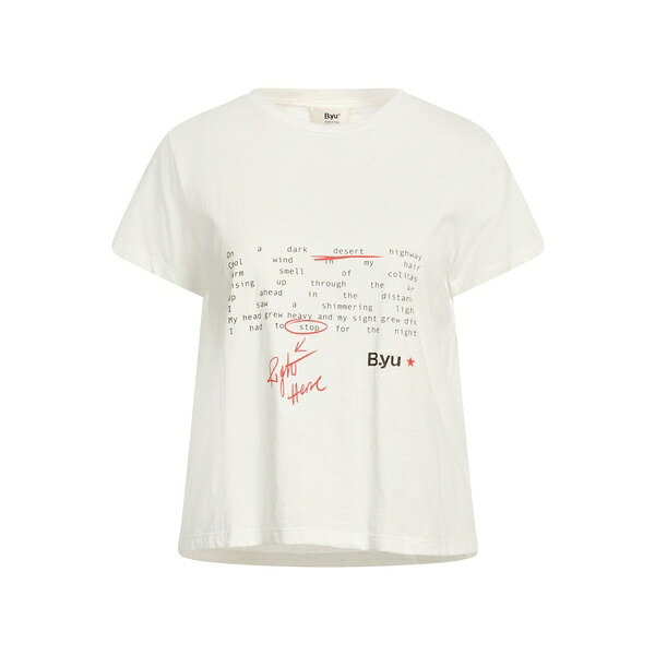 【貨物輸送無料】 ビーユー レディース プルオーバー トップス T-shirts White