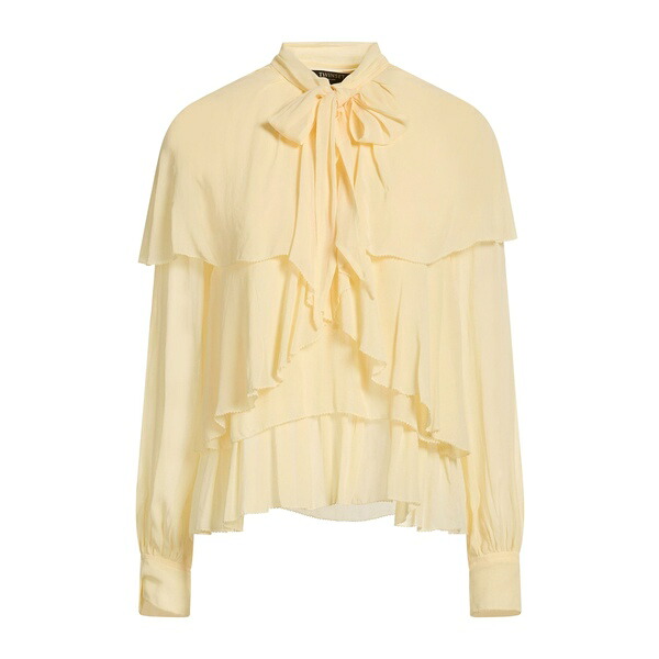 【貨物輸送無料】 ツイン書き割り レディース ティーシャツ トップス Tops Yellow