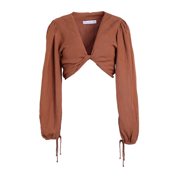 【送料無料】 フェイスフル レディース Tシャツ トップス Tops Brown｜asty