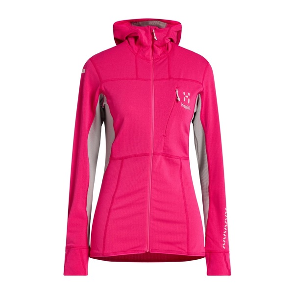 【貨物輸送無料】 ハグルフス レディース パーカー・スウェットシャツ アウター Sweatshirts Pink