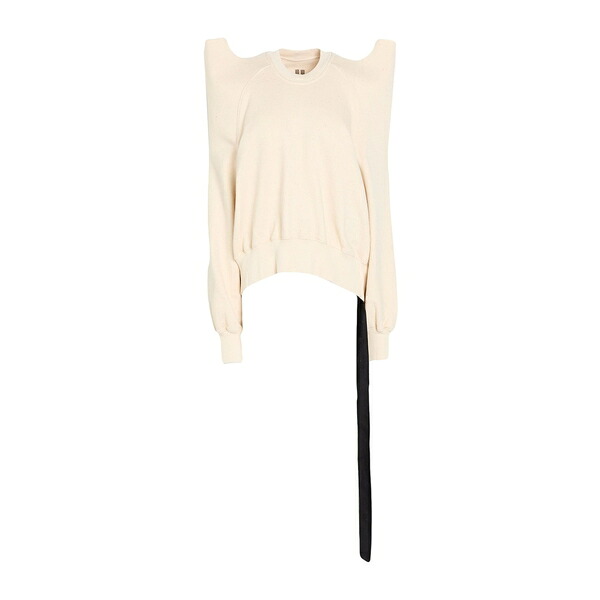 【貨物輸送無料】 リックオウエンス レディース パーカー・スウェットシャツ アウター Sweatshirts White