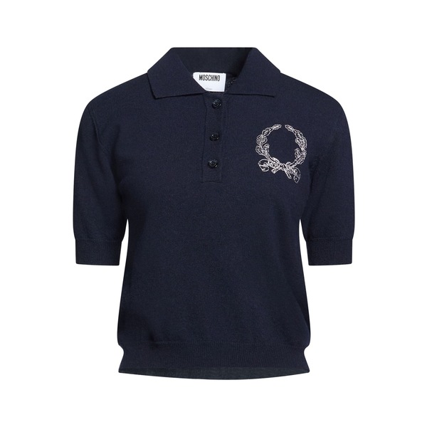【貨物輸送無料】 モスキーノ レディース 編み物\u0026プルオーバー アウター Sweaters Blue