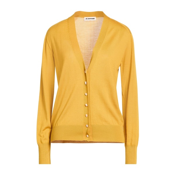【貨物輸送無料】 ジル・サンダー レディース ジレー アウター Cardigans Yellow