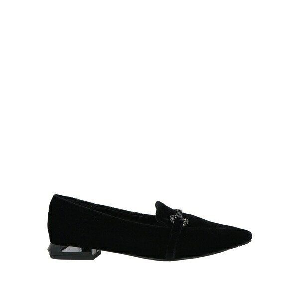 【貨物輸送無料】 トスカブルー? レディース スリッポン・ローファー シューズ Loafers Black