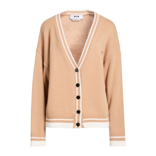 【貨物輸送無料】 エムエスジイエム レディース ジレー アウター Cardigans Beige