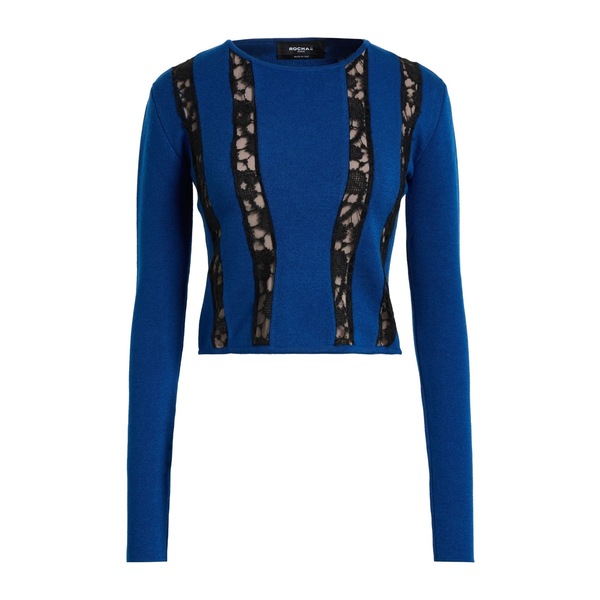 【貨物輸送無料】 ロシャス レディース 編み物\u0026スウェーター アウター Sweaters Blue