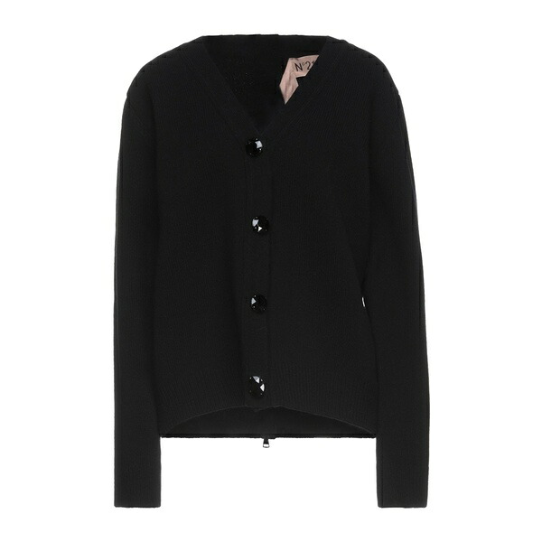 【貨物輸送無料】 ヌメロ ヴェントゥーノ レディース ジレー アウター Cardigans Black