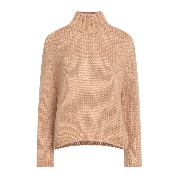 【貨物輸送無料】 フォルテ フォルテ レディース 編み物\u0026ティーシャツ アウター Turtlenecks Beige