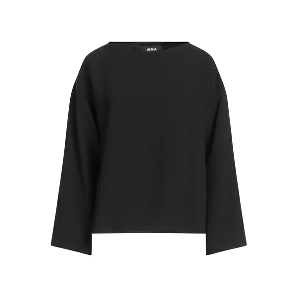 【貨物輸送無料】 アルファス テューディオ レディース プルオーバー トップス Tops Black
