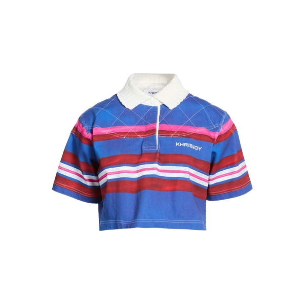 【貨物輸送無料】 クリスジョイ レディース プルオーバー トップス Polo shirts Blue