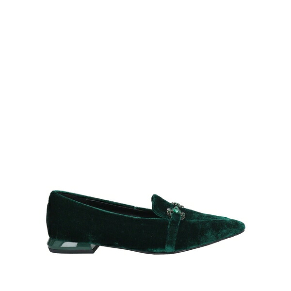 【貨物輸送無料】 トスカブルー? レディース スリッポン・ローファー シューズ Loafers Green
