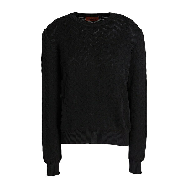 【貨物輸送無料】 ミッソーニ レディース 編み物\u0026ティーシャツ アウター Sweaters Black