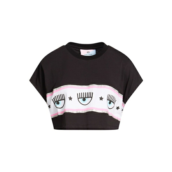 【貨物輸送無料】 シアラフェラーニ レディース ティーシャツ トップス T-shirts Black