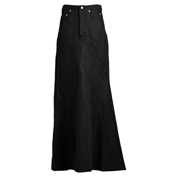 【貨物輸送無料】 リックオウエンス レディース スコート ボトムス Maxi skirts Black