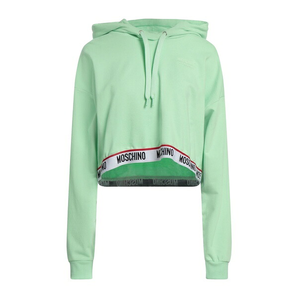 【貨物輸送無料】 モスキーノ レディース パーカー・スウェットシャツ アウター Sweatshirts Green