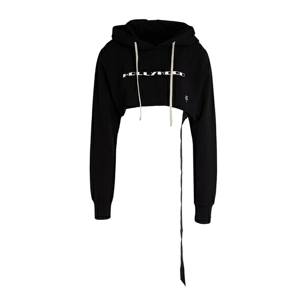 【貨物輸送無料】 リックオウエンス レディース パーカー・スウェットシャツ アウター Sweatshirts Black