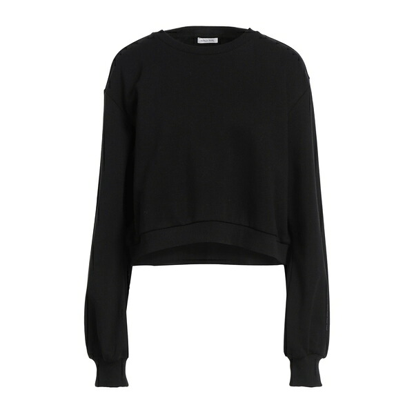 【貨物輸送無料】 パトリツィア ペペ レディース パーカー・スウェットシャツ アウター Sweatshirts Black
