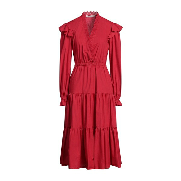 【貨物輸送無料】 フィロソフィーデロレンゾセラフィーニ レディース 衣装 トップス Midi dresses Red