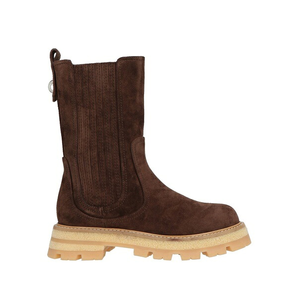 【送料無料】 エルマンノ シェルヴィーノ レディース ブーツ シューズ Ankle boots Brown|asty