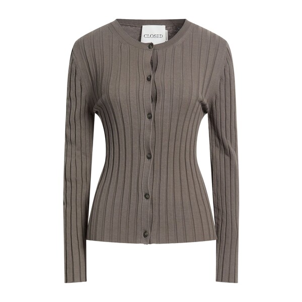【貨物輸送無料】 クローズド レディース ジレー アウター Cardigans Brown