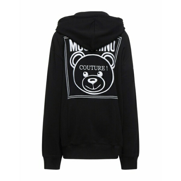 モスキーノ レディース パーカー・スウェットシャツ Black アウター Sweatshirts ユニセックスウェア