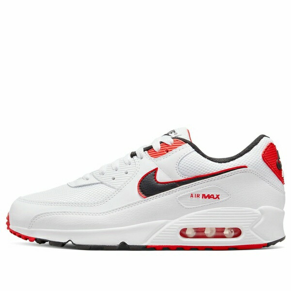 Nike ナイキ メンズ スニーカー White/Red/Black 【Nike Air Max 90 'Blood Orange' DO8903-100】 サイズ US_9(27.0cm)画像