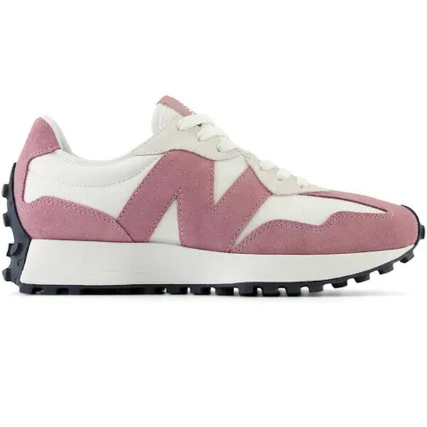 New Balance ニューバランス レディース スニーカー 【New Balance 327 Pink White Suede (Women's)】 サイズ US_8.5(25.5cm) Pink/White