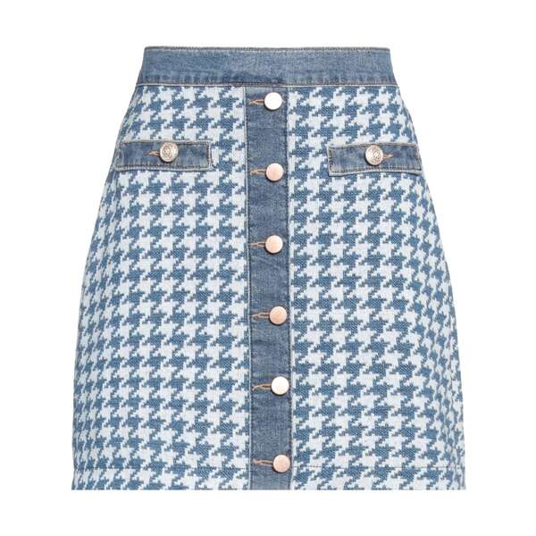 【送料無料】 ゲス レディース スカート ボトムス Mini skirts Blue|asty
