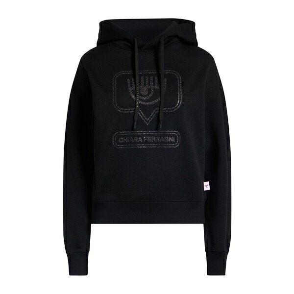 【貨物輸送無料】 シアラフェラーニ レディース パーカー・スウェットシャツ アウター Sweatshirts Black