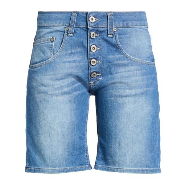 【送料無料】 プリーズ レディース デニムパンツ ボトムス Denim shorts Blue|asty