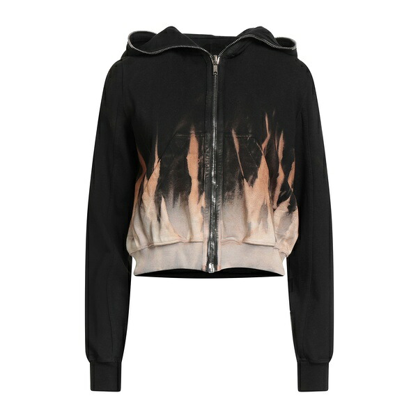 【貨物輸送無料】 リックオウエンス レディース パーカー・スウェットシャツ アウター Sweatshirts Black