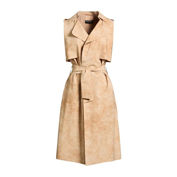 【貨物輸送無料】 チアラ・ボニ・プティ・ローブ レディース 上衣＆上衣 アウター Overcoats \u0026 Trench Coats Beige