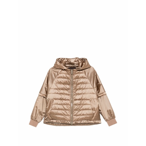 ムーレー レディース ジャケット&ブルゾン アウター Hooded padded jacket Neutrals|asty