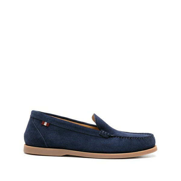 バリー メンズ スリッポン・ローファー シューズ Grosgrain-tab suede loafers Blue｜asty 91,190円