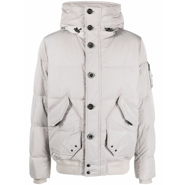 ベルスタッフ メンズ ジャケット＆ブルゾン アウター Radar hooded padded jacket Grey｜asty